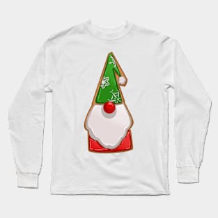 Gnome Gingerbread Cookie Long Sleeve T-Shirt